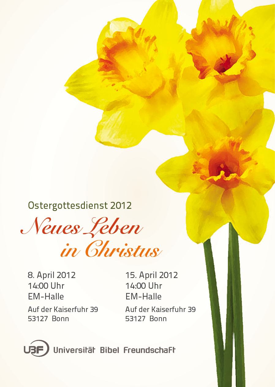 Einladung zu den Ostergottesdiensten 2012