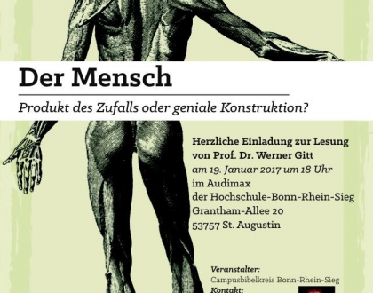 DER MENSCH – Produkt des Zufalls oder geniale Konstruktion? – 3. Inhalt